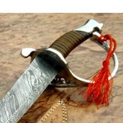 24"Custom Handmade Sword Damascus Steel Sword Needle Point Viking Sword , viking sword. special for wall hanging ,