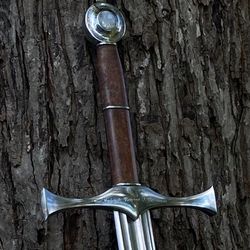 fully handmade templar sword with scaberd best christmas gift