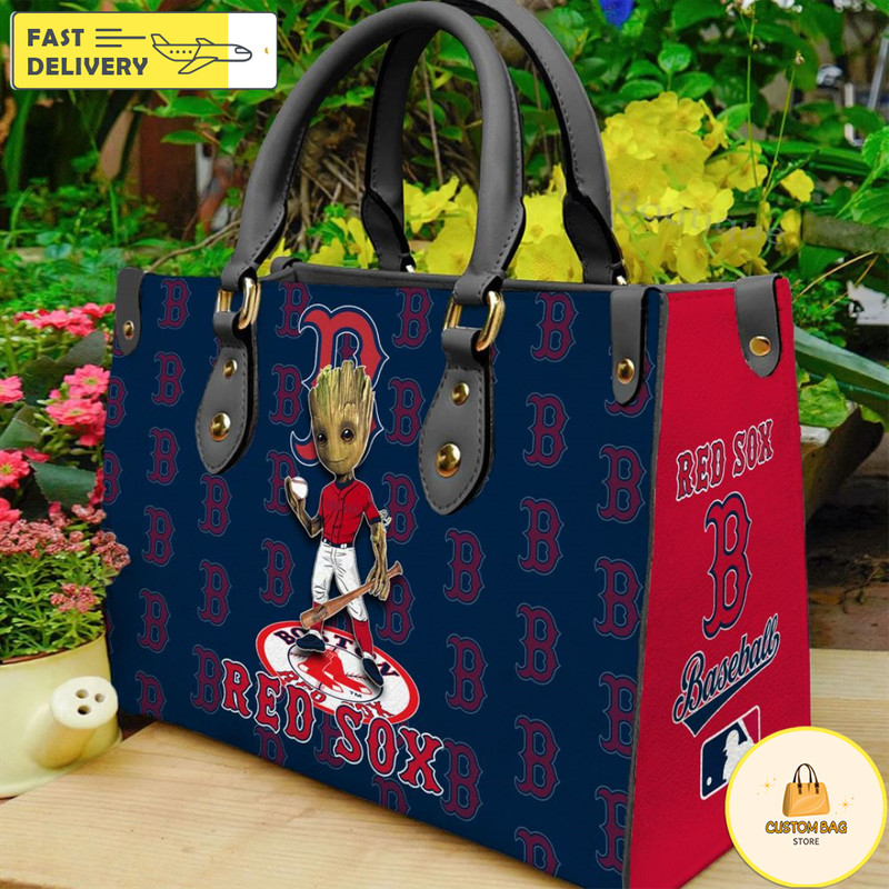 Boston Red Sox Groot Women Leather Hand Bag.jpg