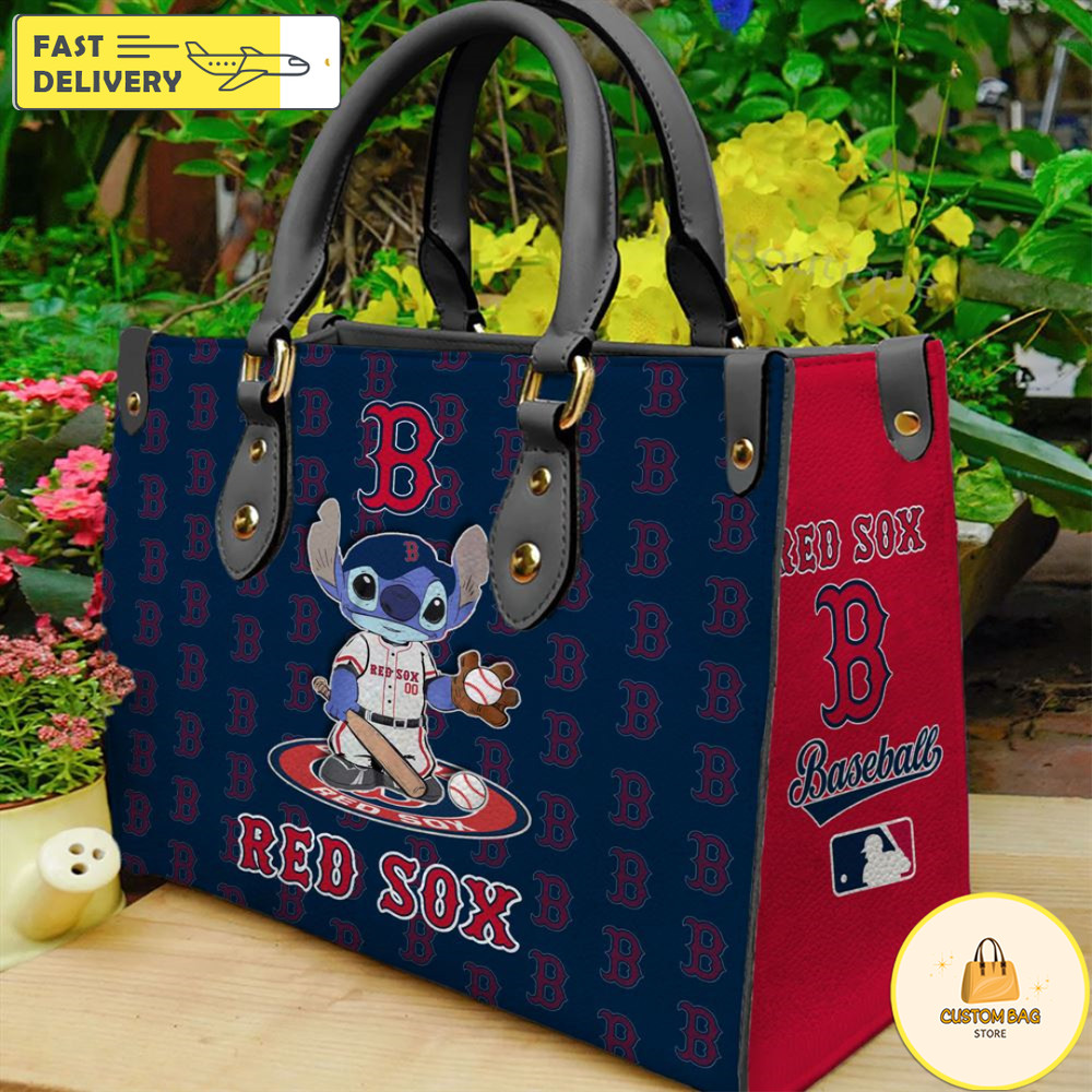 Boston Red Sox Stitch Women Leather Hand Bag.jpg