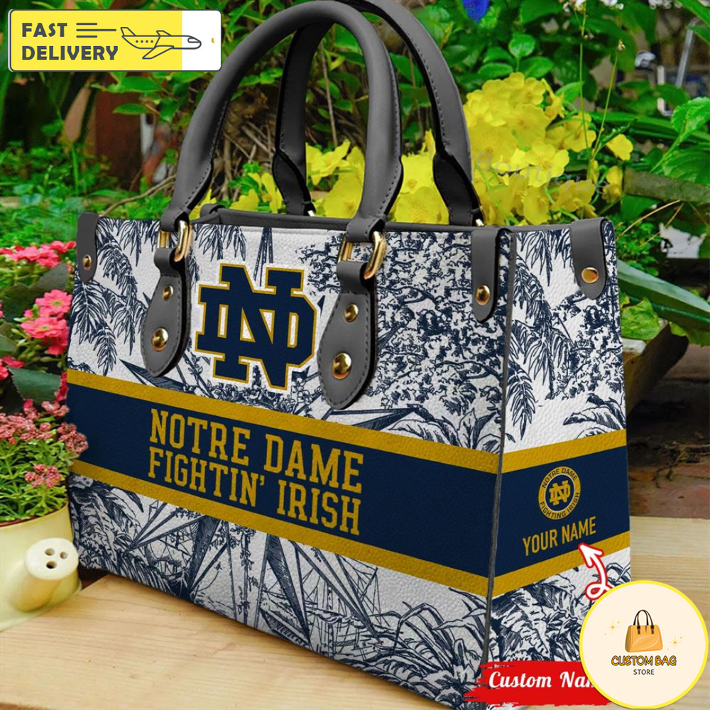 NCAA Notre Dame Fighting Irish Women Leather HandBag.jpg
