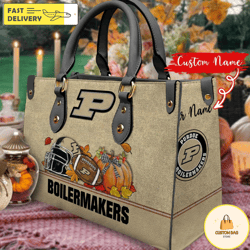 ncaa purdue boilermakers autumn women leather bag, custom bag