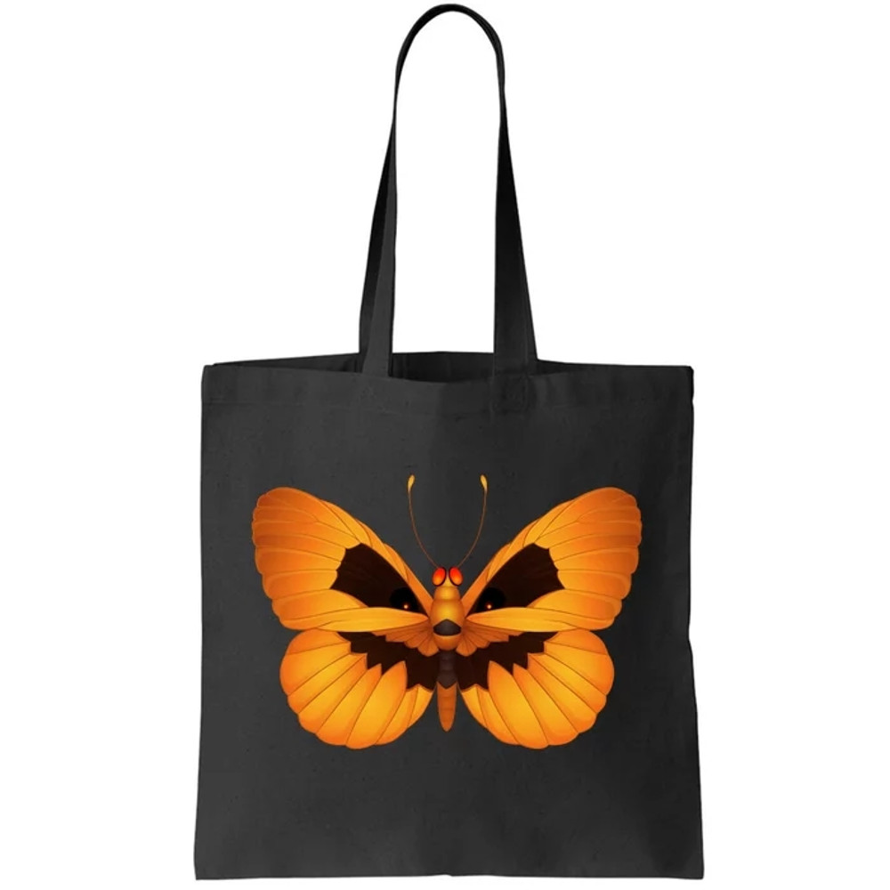 Butterfly With Face Halloween Pumpkin Tote Bag.jpg