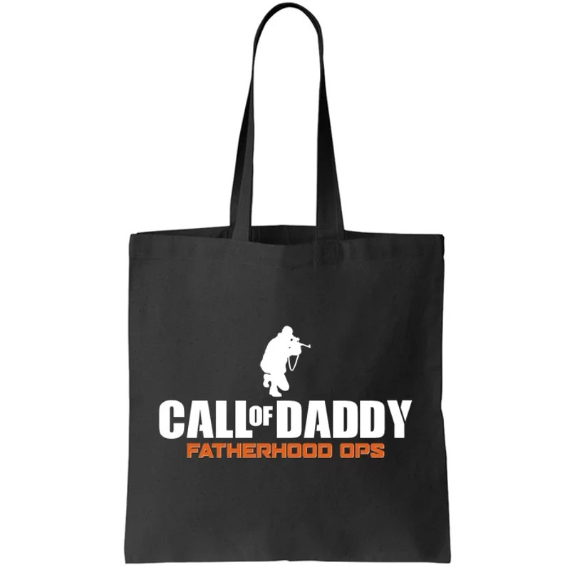 Call of Daddy Fatherhood OPS Gamer Dad Tote Bag.jpg