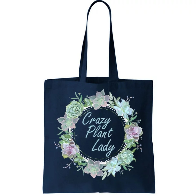 Crazy Plant Lady Floral Logo Tote Bag.jpg