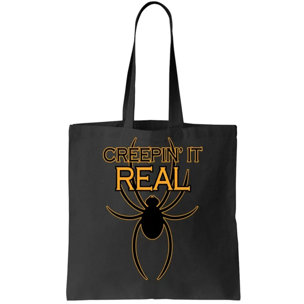 Creepin It Real Spider Tote Bag.jpg