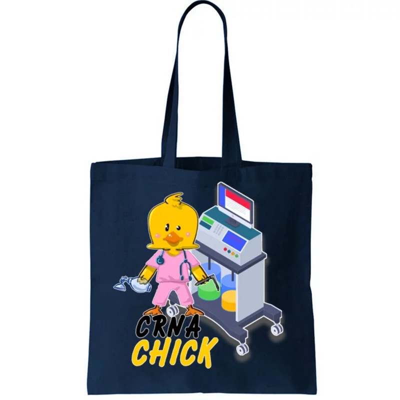 CRNA Chick Nurse Anesthetist Tote Bag.jpg