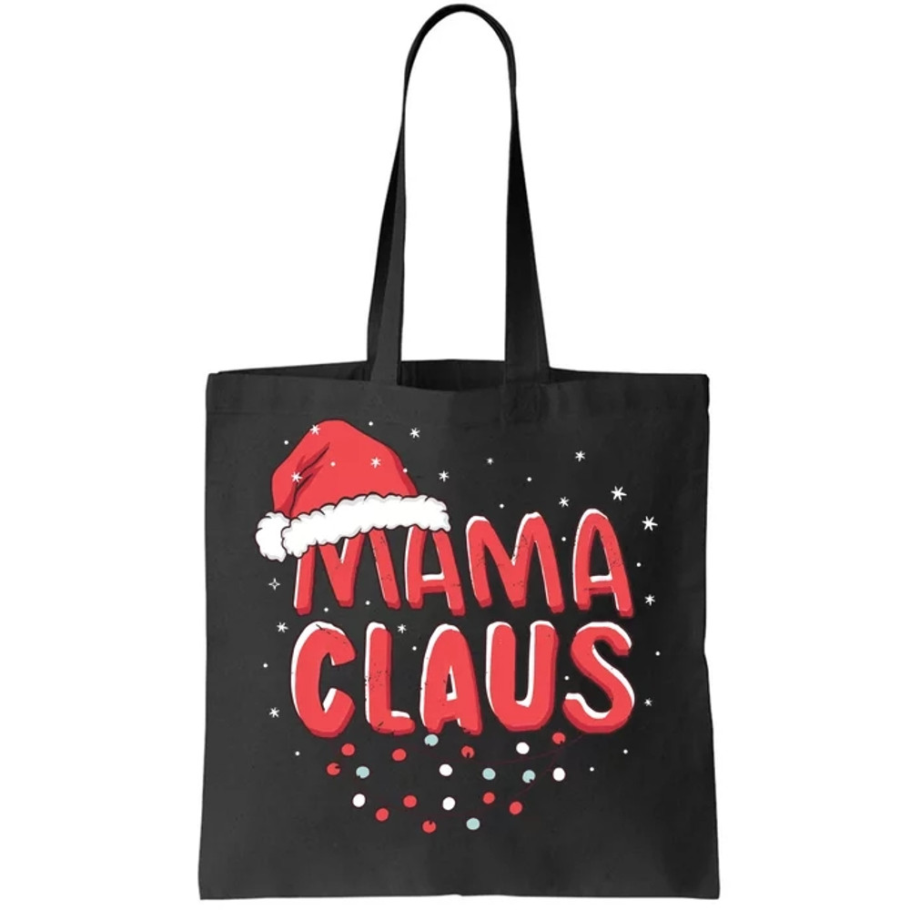 Cute Mama Claus Christmas Lights Tote Bag.jpg