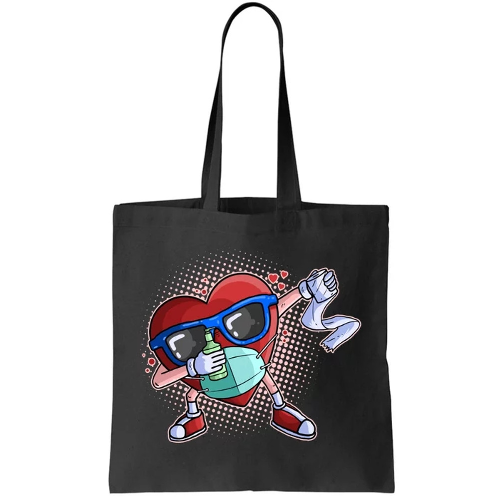 Dabbing Quarantined Valentine's Day Pandemic Tote Bag.jpg