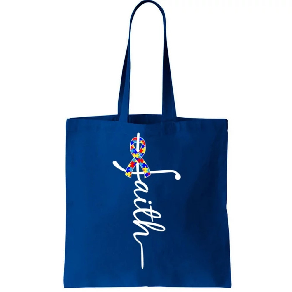 Faith Autism Awareness Month Ribbon Tote Bag.jpg