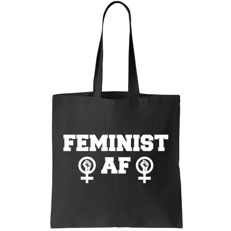 Feminist AF Women's Rights Fist Logo Tote Bag.jpg