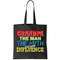 Funny Grandpa Man Myth The Bad Influence Tote Bag.jpg