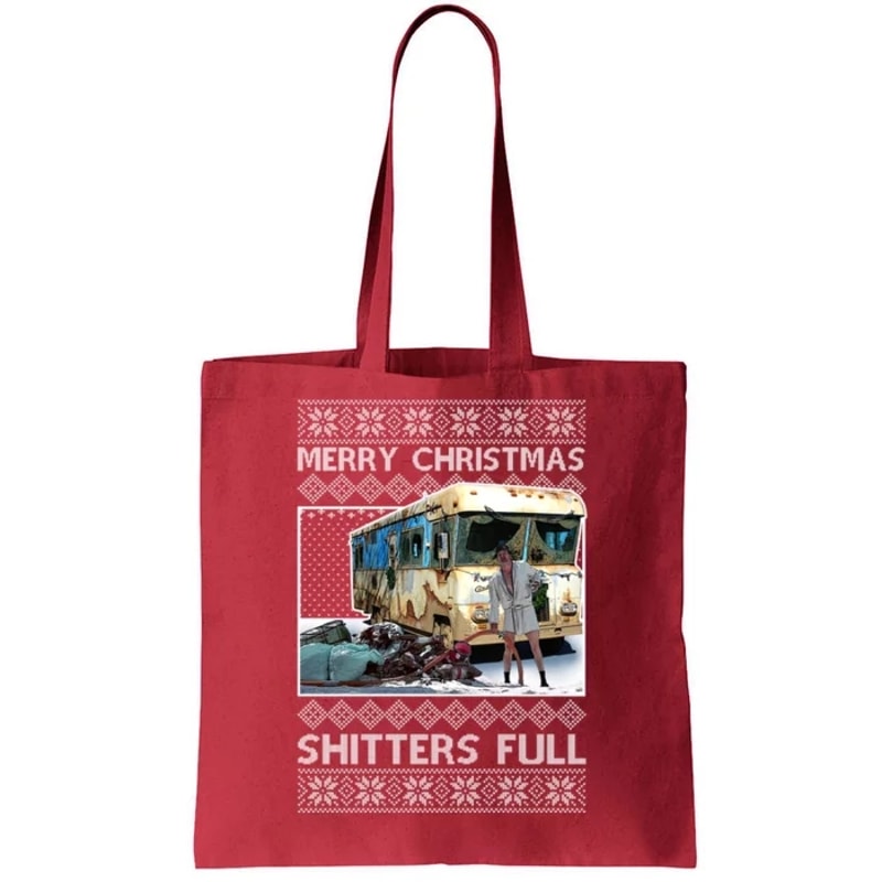 Funny Merry Christmas Shitters Full Ugly Christmas Sweater Tote Bag.jpg