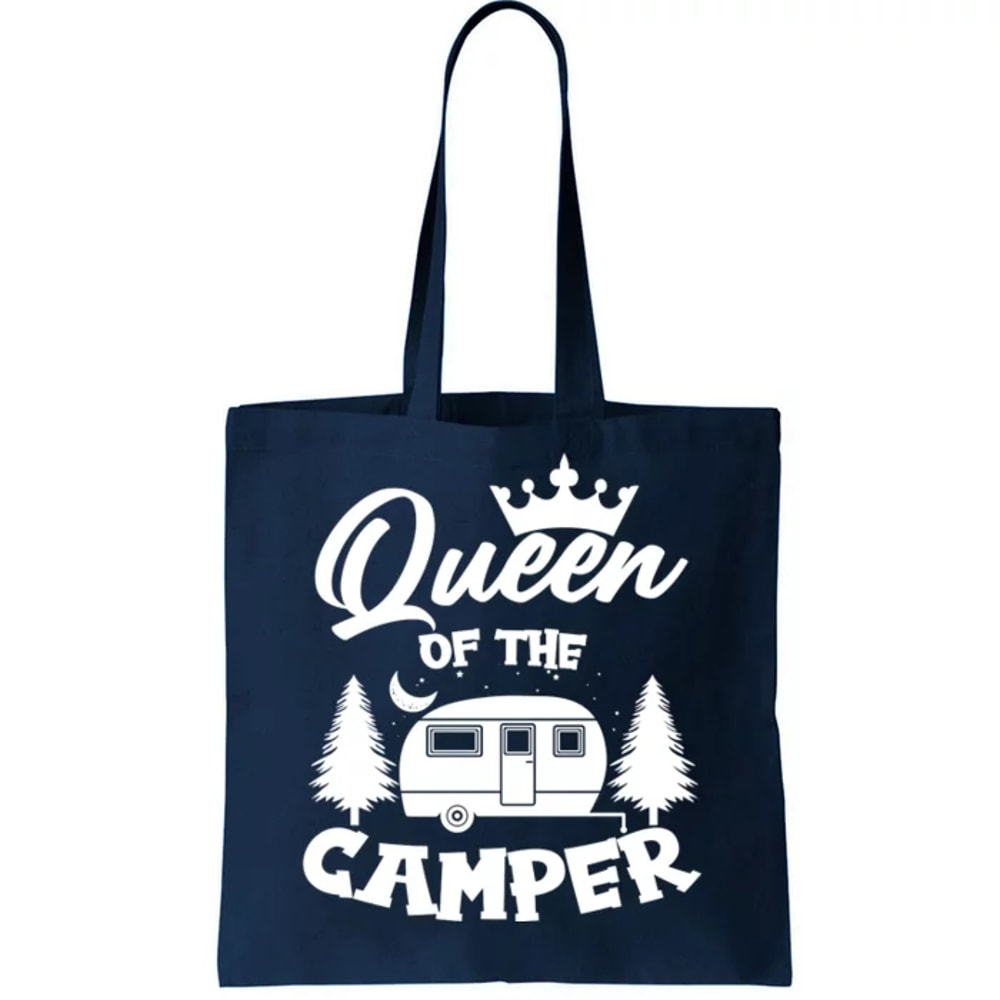 Queen of the Camper Funny Camping Tote Bag.jpg