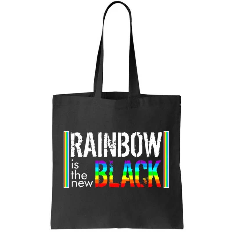 Rainbow is the New Black Tote Bag.jpg