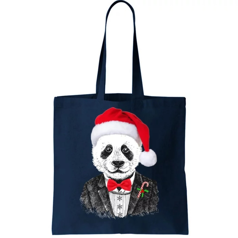 Santa Claus Panda Bear Tote Bag.jpg