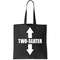 Two Seater Arrow Funny Tote Bag.jpg