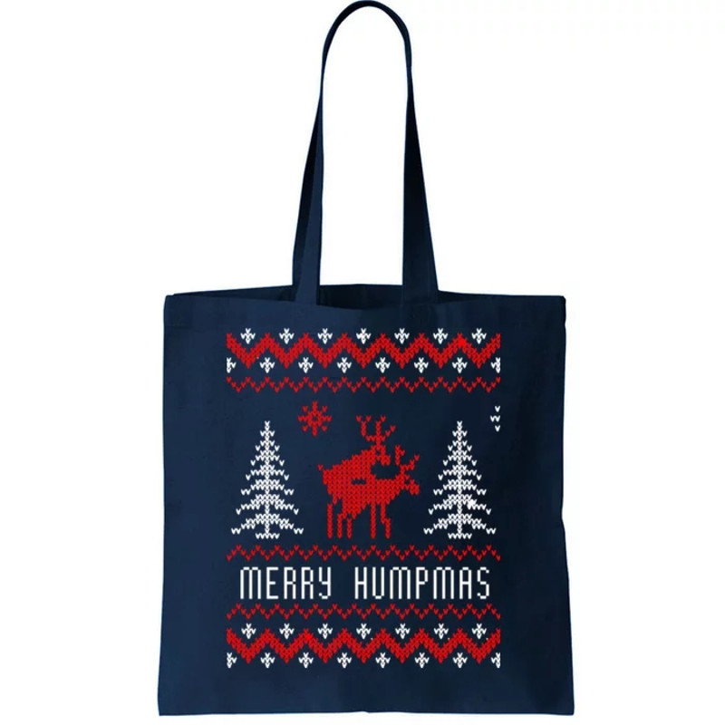 Ugly Christmas Sweater Merry Humpmas Reindeer Tote Bag.jpg