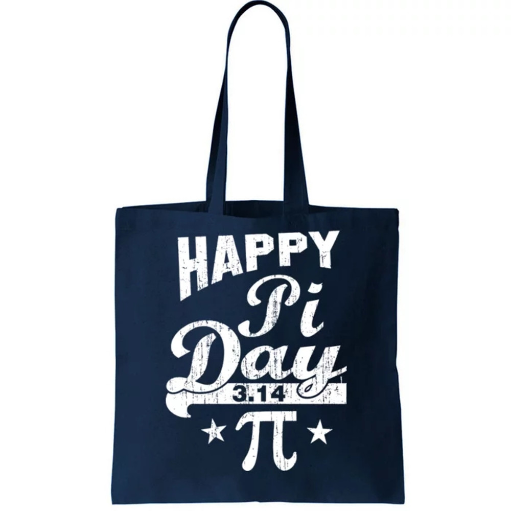 Vintage Happy Pi Day 3.14 Tote Bag.jpg