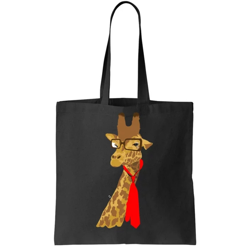 Where Would a Giraffe Wear a Tie - Red Neck Tie Tote Bag.jpg