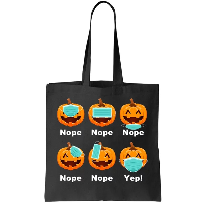 Halloween Pandemic Pumpkin Mask Funny Cute Tote Bag.jpg