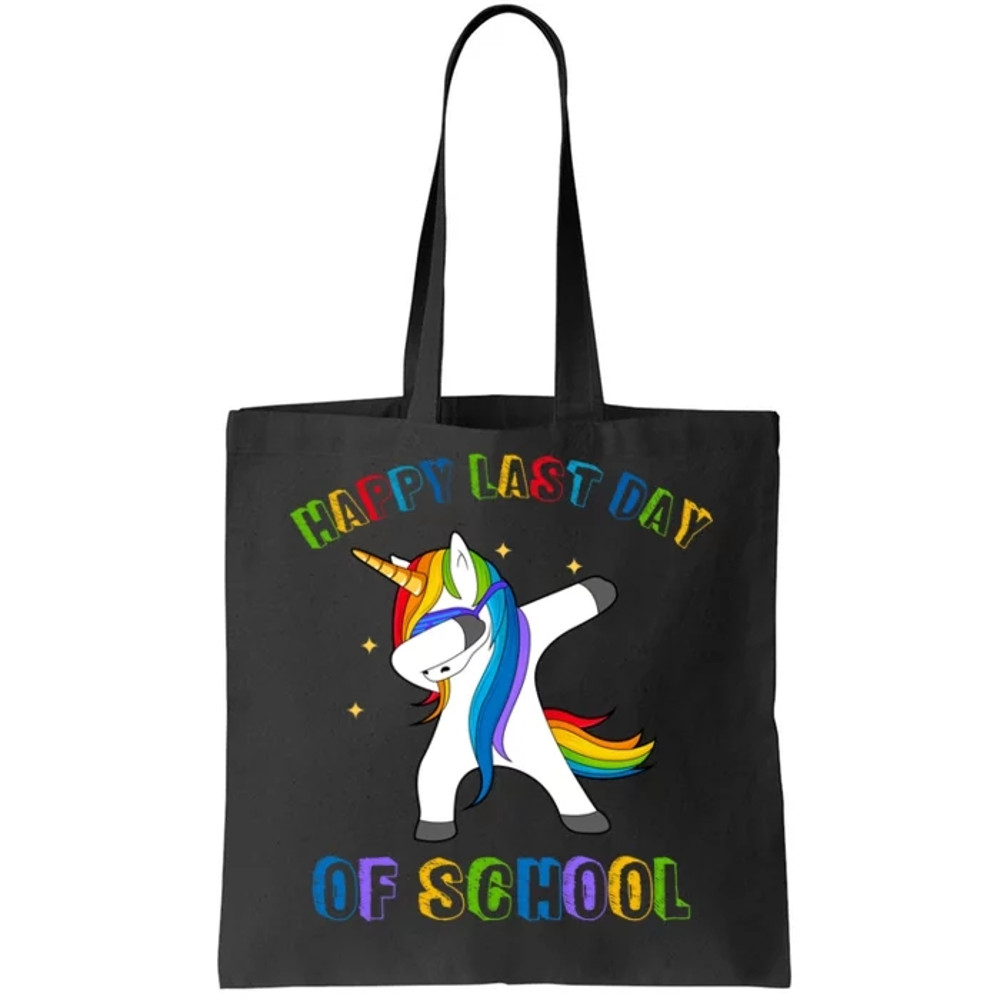 Happy Last Day Of School Dabbing Unicorn Tote Bag.jpg