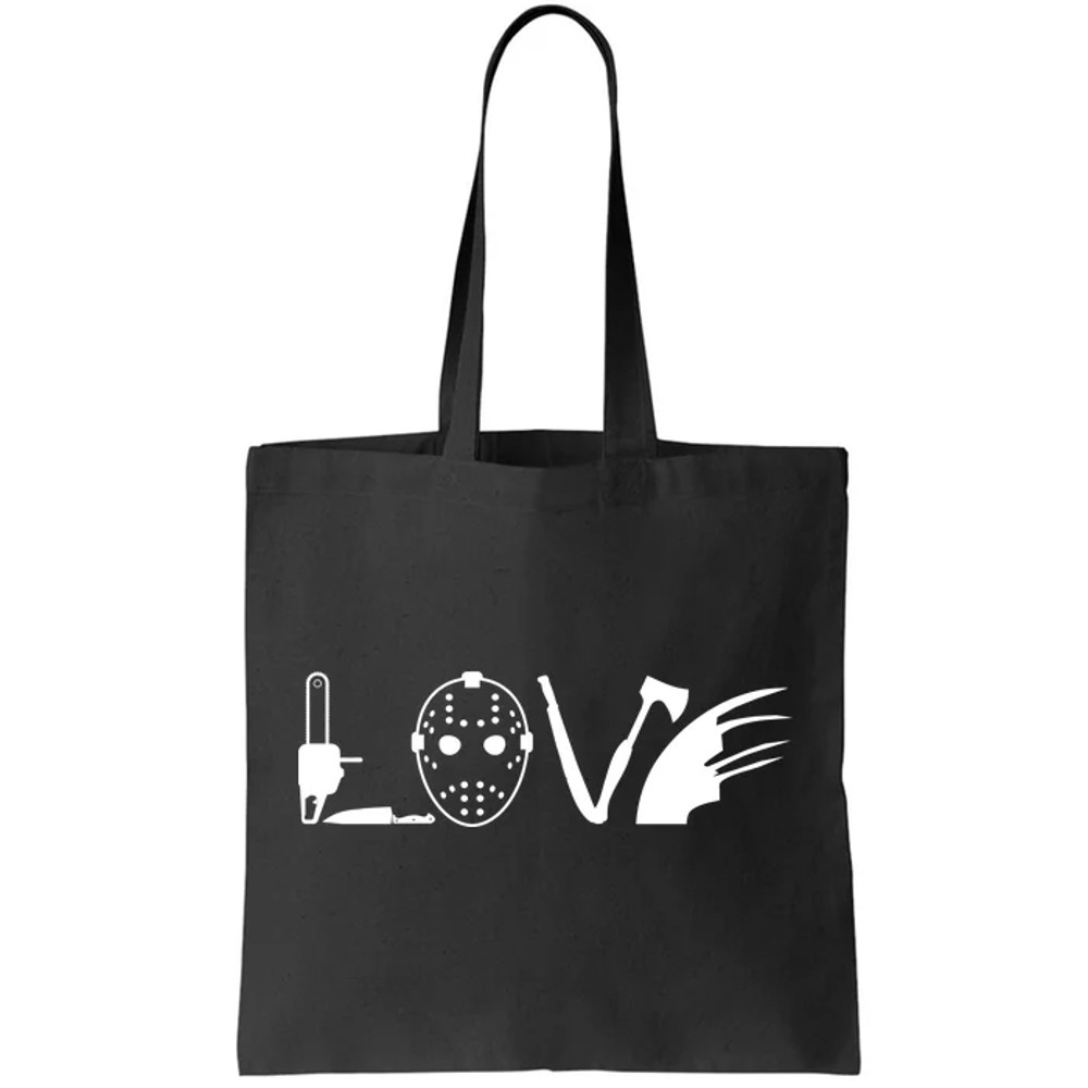 I Love Horror Movies Scary Tote Bag.jpg