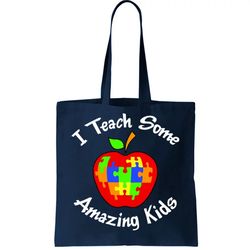 i teach some amazing kids tote bag