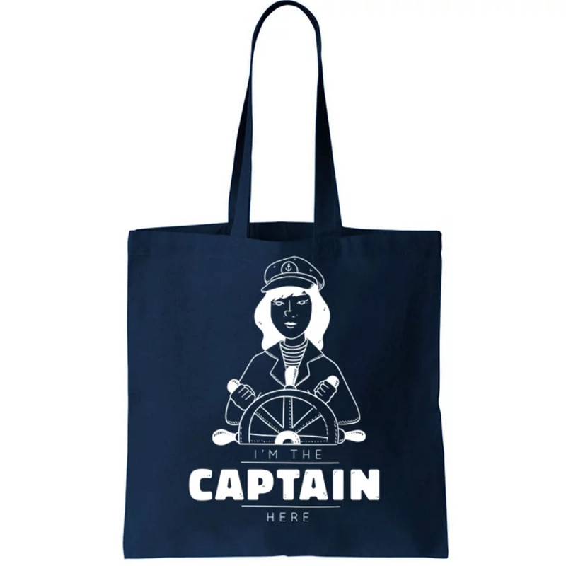 I'm The Captain Here Tote Bag.jpg