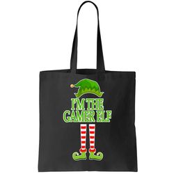 im the gamer elf matching family christmas tote bag