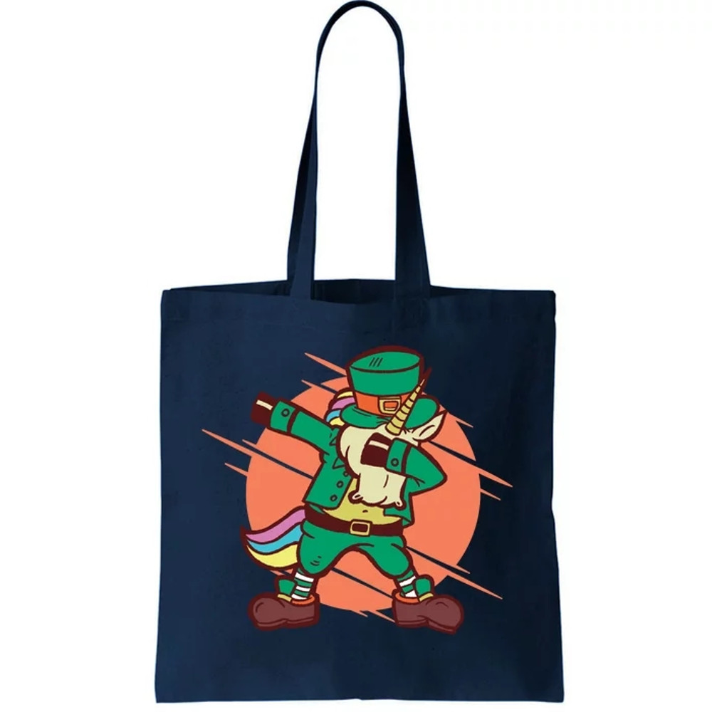 Leprechaun Dabbing Unicorn Tote Bag.jpg