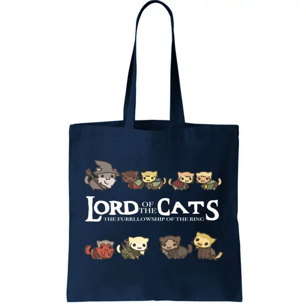 Lord Of The Cats The Furrllowship Of The Ring Tote Bag.jpg