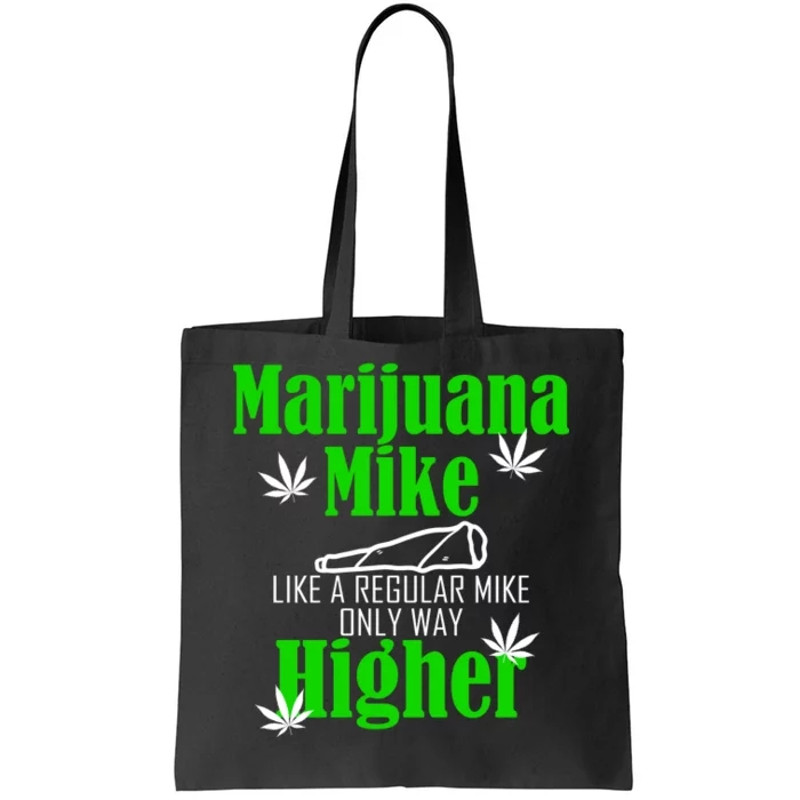 Marijuana Mike Funny Weed 420 Cannabis Tote Bag.jpg