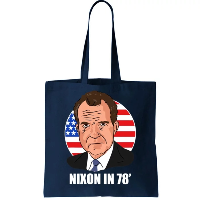 Nixon In 78' President USA Flag Tote Bag.jpg