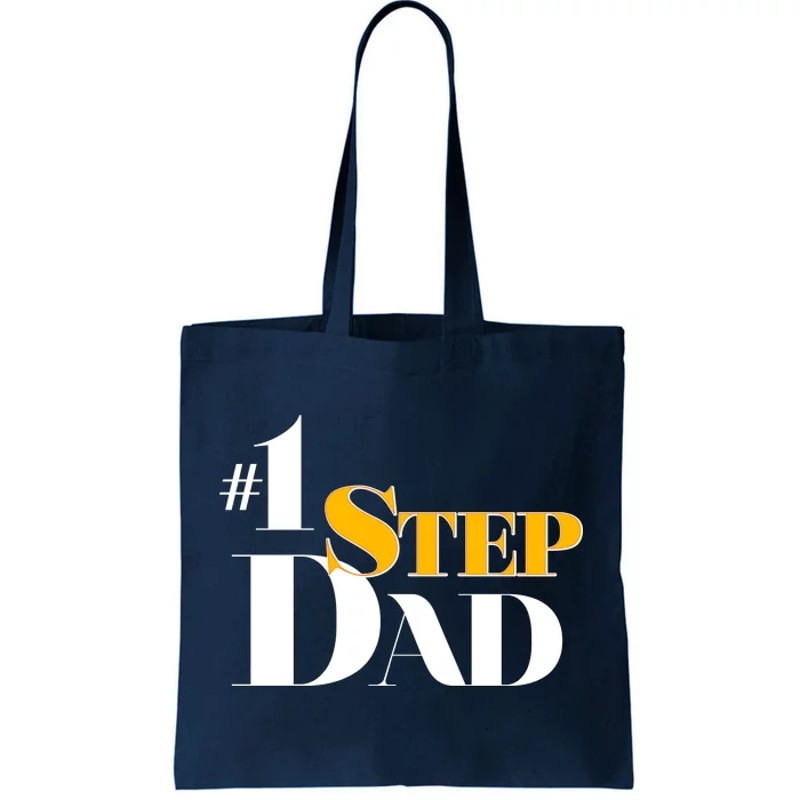 No 1 Step Dad Father's Day Tote Bag.jpg