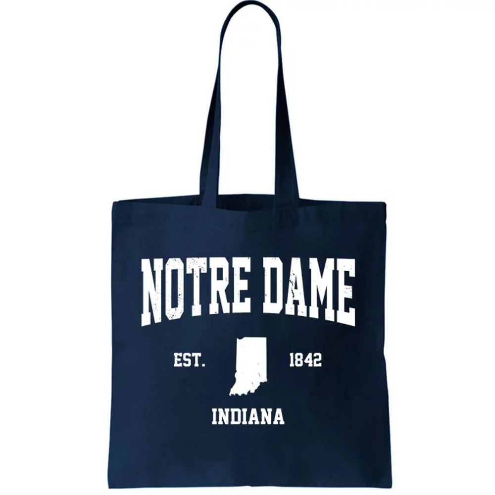 Notre Dame Indiana Est 1842 Tote Bag.jpg