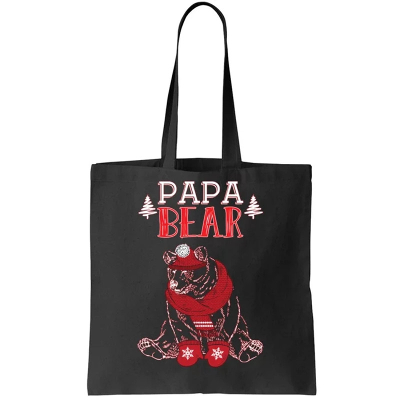 Papa Bear Christmas Santa Family Matching Pajamas Tote Bag.jpg