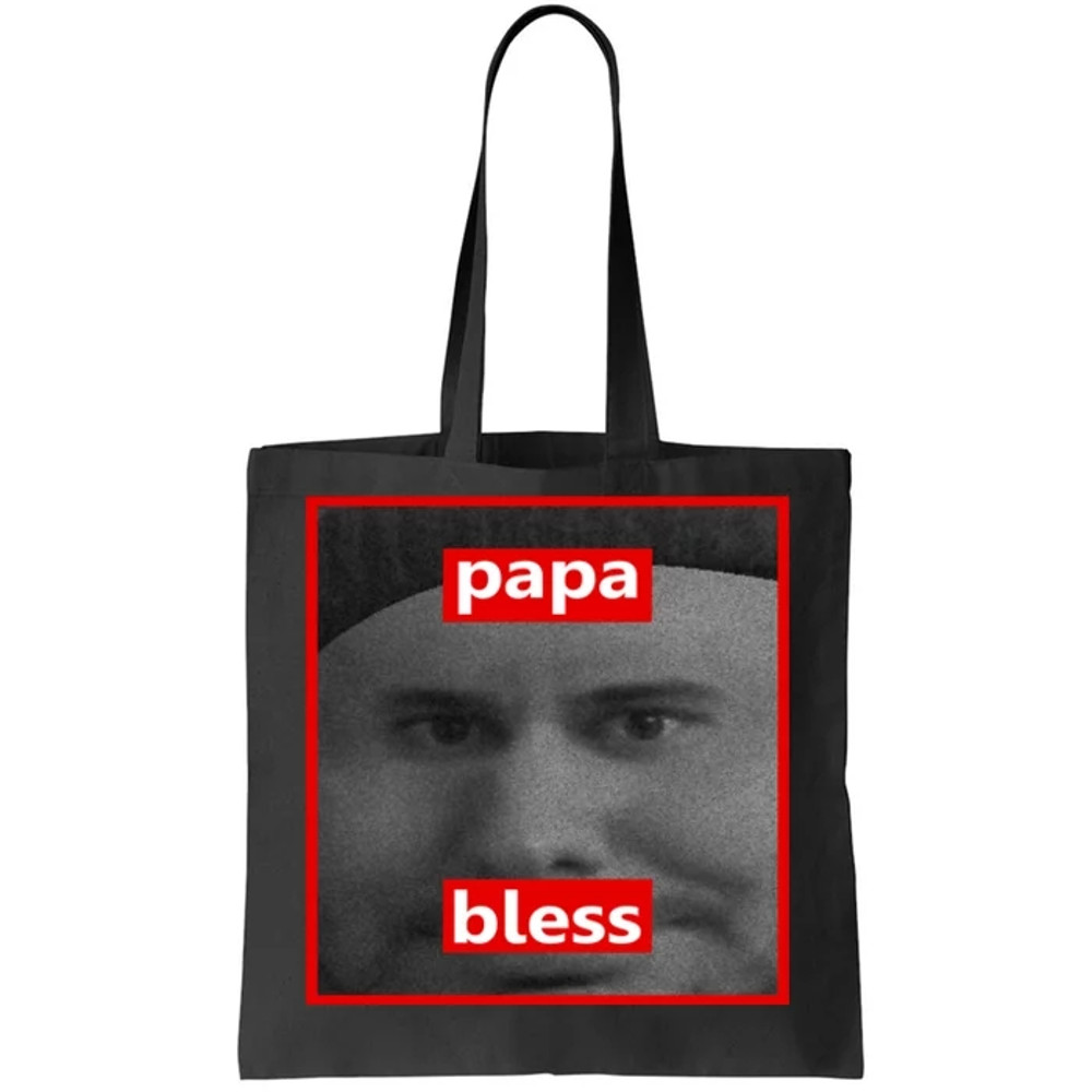 Papa Bless Funny Photo Meme Tote Bag.jpg
