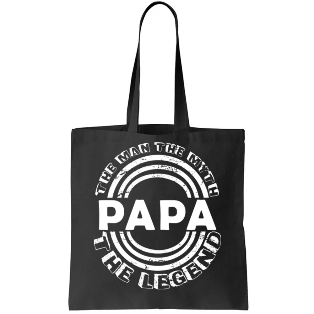 Papa The Man The Myth The Legend Funny Tote Bag.jpg