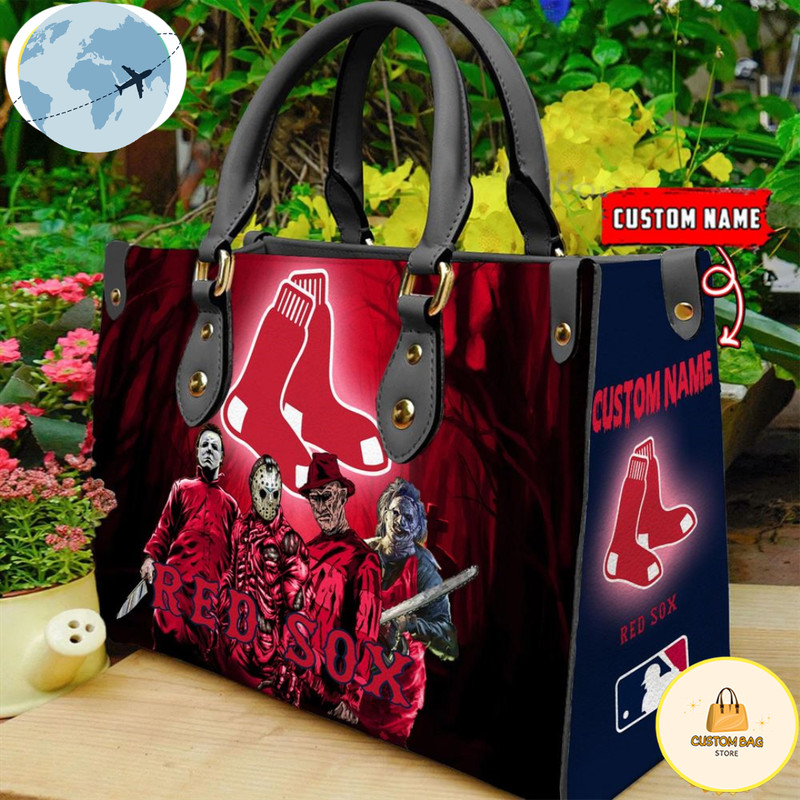 Boston Red Sox MLB Halloween Women Leather Hand Bag.jpg