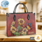 Butterfly Sunflower Gorgeous Personalized Leather Bag.jpg