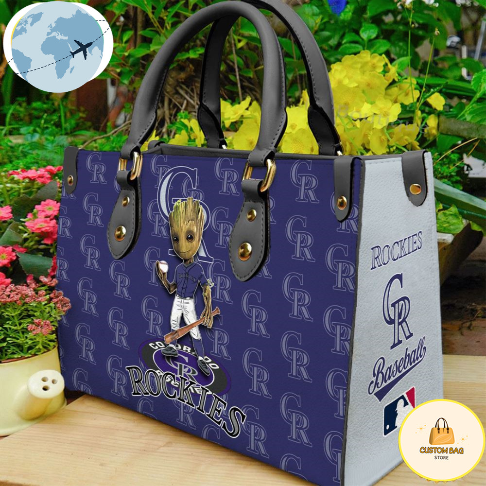 Colorado Rockies Groot Women Leather Hand Bag.jpg