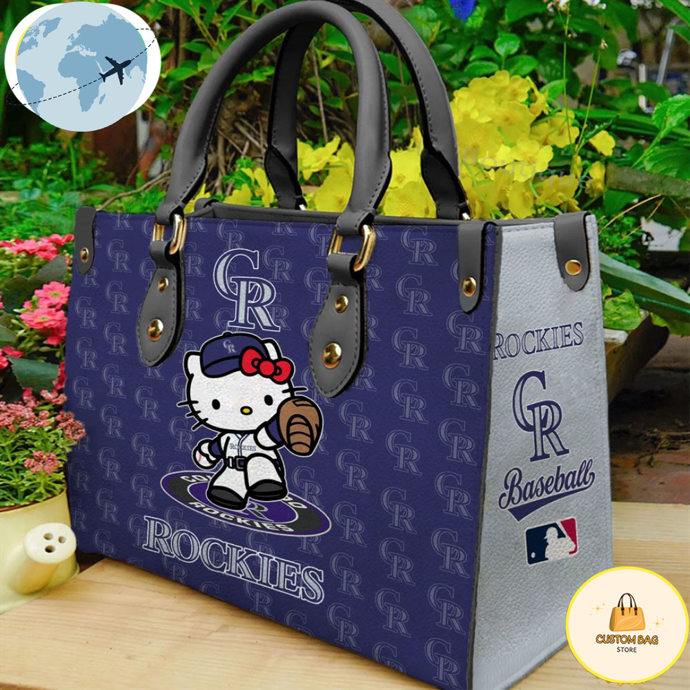 Colorado Rockies Kitty Women Leather Hand Bag.jpg