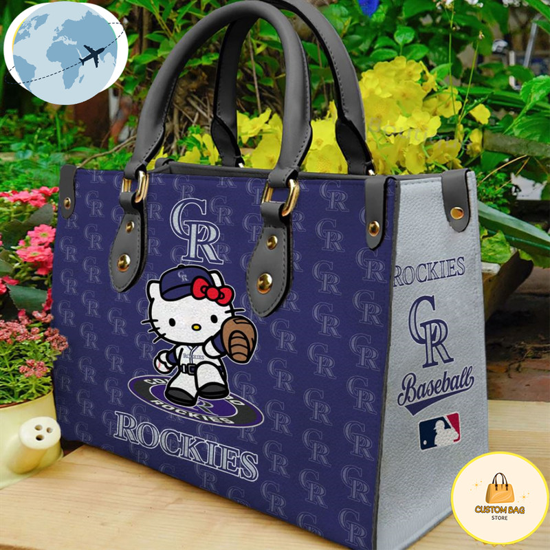 Colorado Rockies Kitty Women Leather Hand Bag.jpg