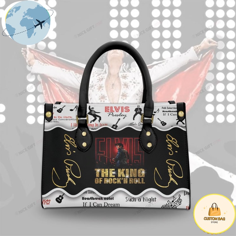 Elvis Presley King Women 3D Leather Handbag.jpg