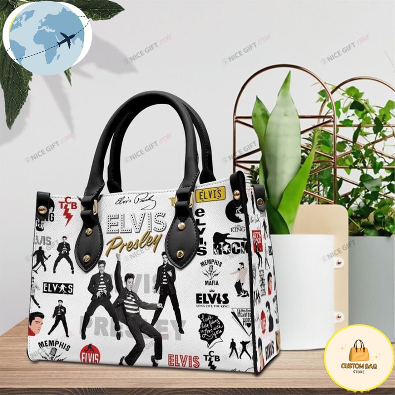Elvis Presley Rock Music Women 3D Leather Handbag.jpg