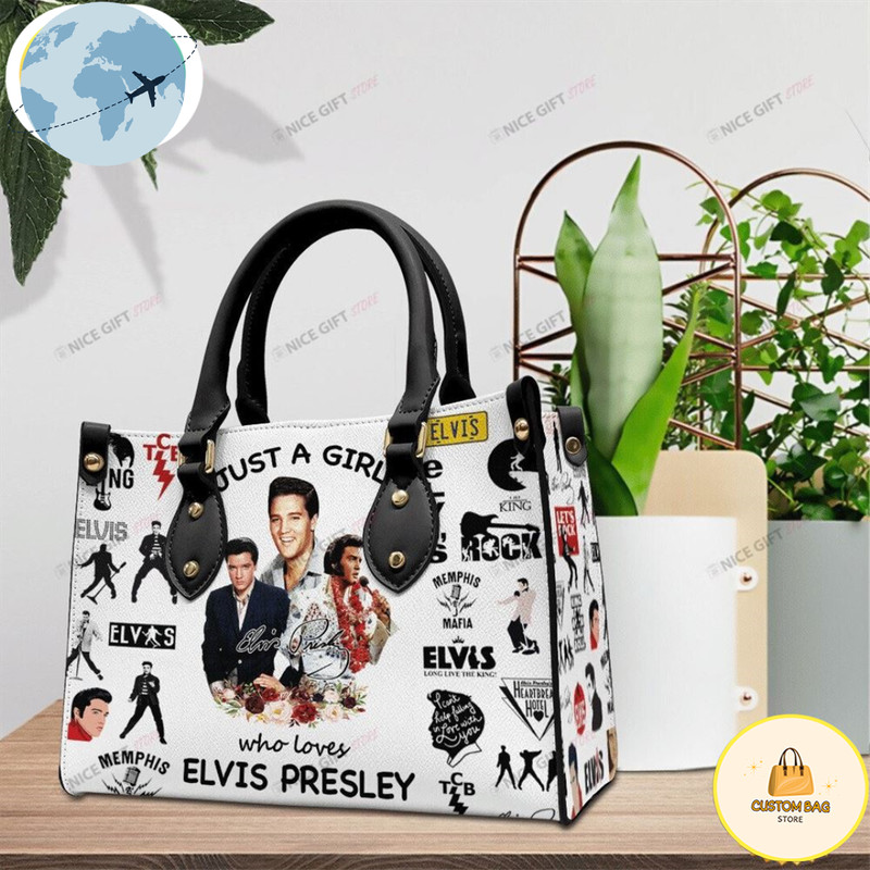 Elvis Presley The King Rock Of 3D Leather Handbag.jpg