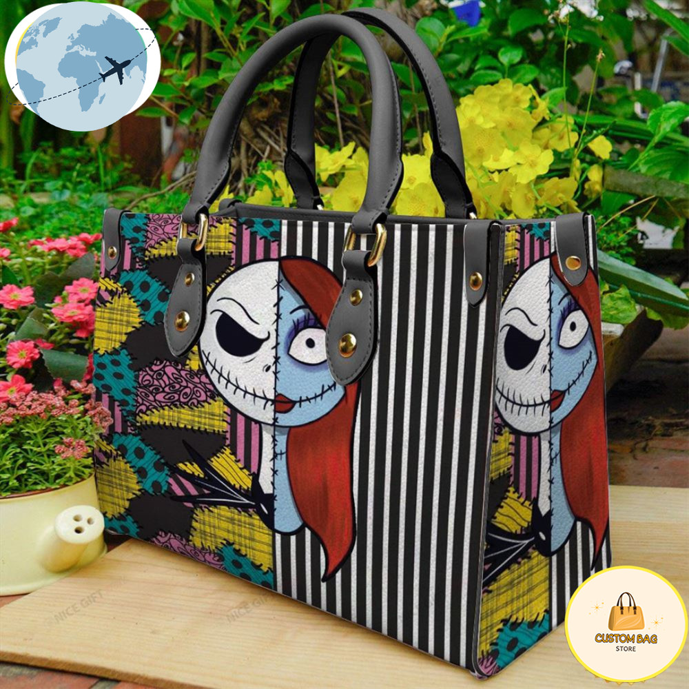 Jack Skellington And Sally Women 3D Leather Bag.jpg