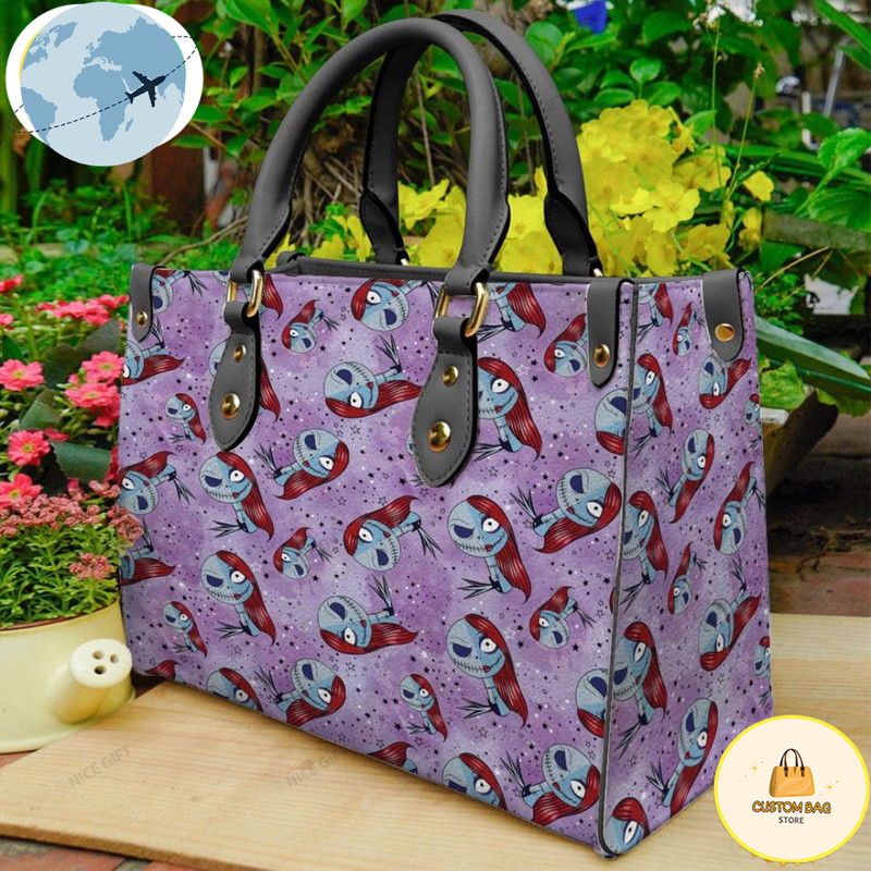 Jack Skellington And Sally Women Leather Bag.jpg