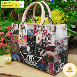 aerosmith leather handbag,music leather bag,travel handbag 1